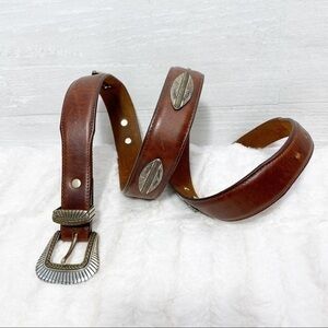 Vintage Western Billy Belts genuine leather belt Size 36 Color brown